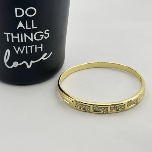 Bratara placata aur galben 18k