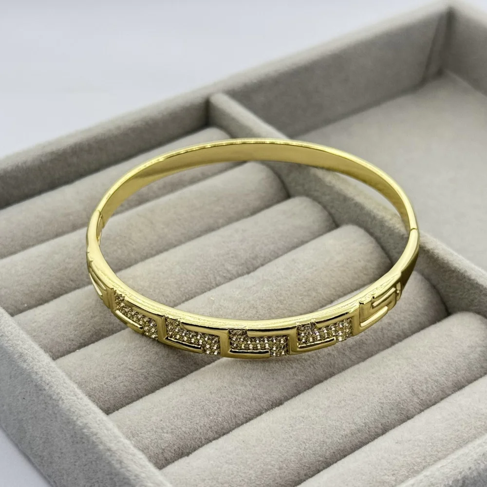 Bratara placata aur galben 18k Bratara placata aur galben 18k