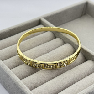 Bratara placata aur galben 18k