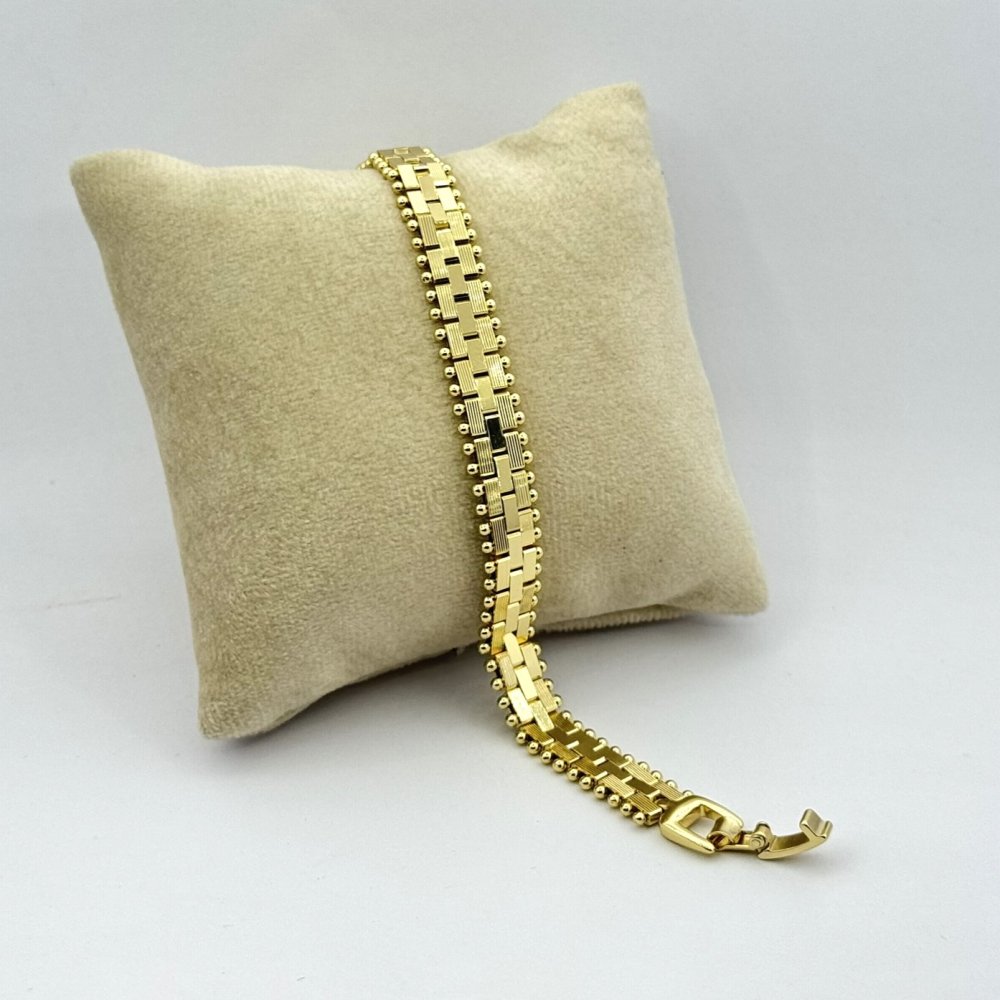 Bratara placata aur galben 18k