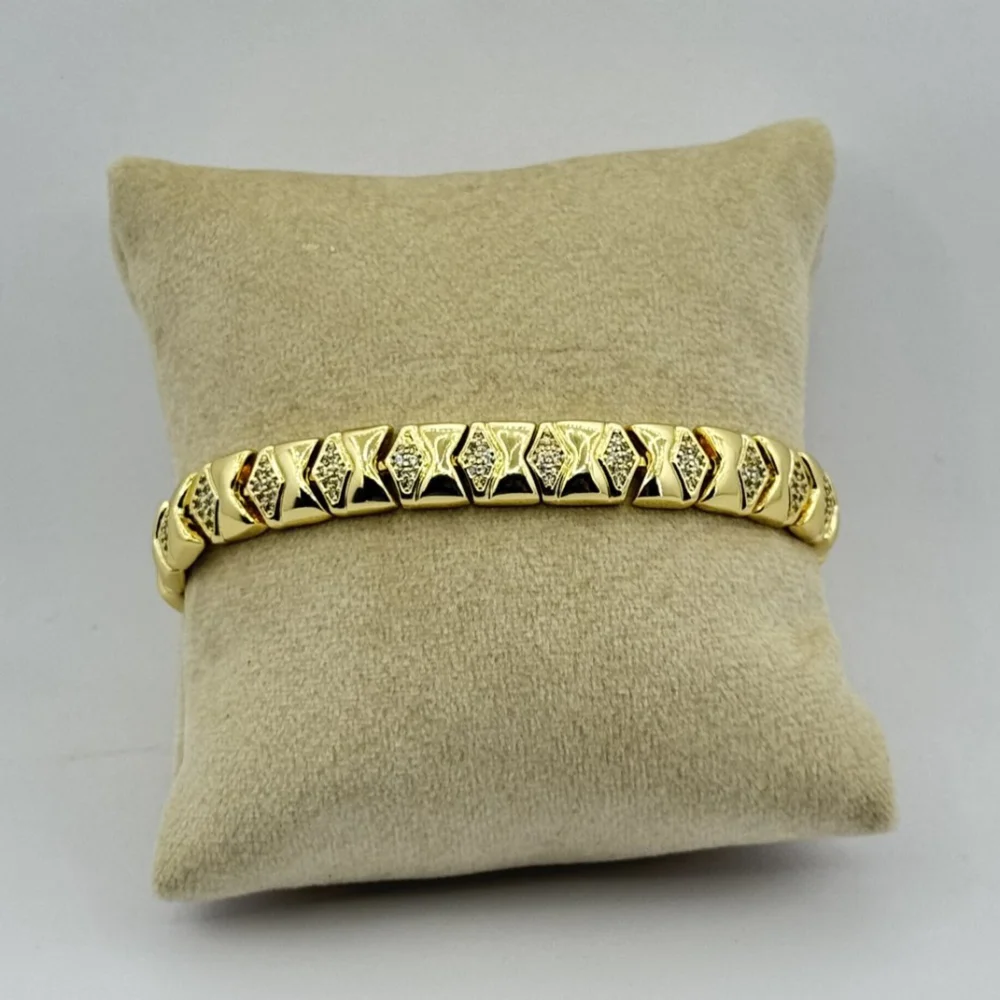 Bratara placata aur galben 18k Bratara placata aur galben 18k