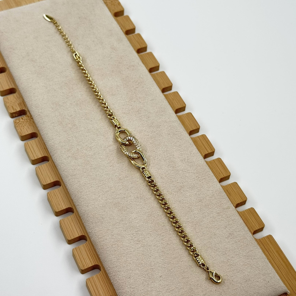 Bratara placata aur galben 18k Bratara placata aur galben 18k