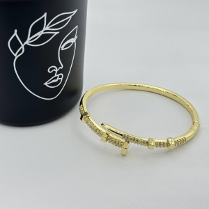 Bratara placata aur galben 18k eleganta
