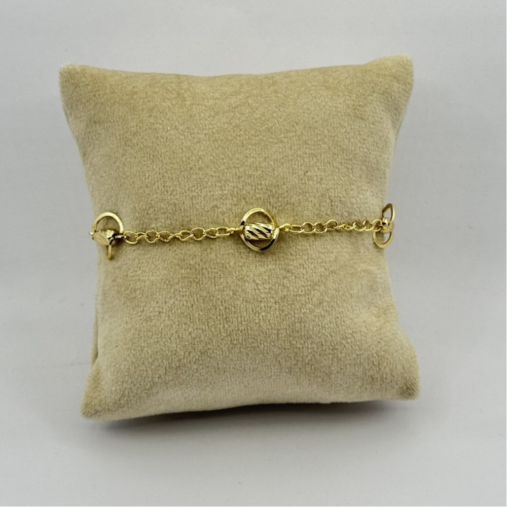 Bratara placata aur galben 18k fina