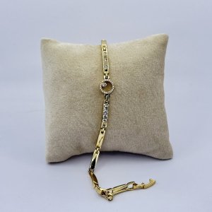 Bratara placata aur galben cristale Zirconia