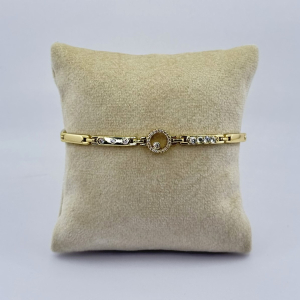 Bratara placata aur galben cristale Zirconia