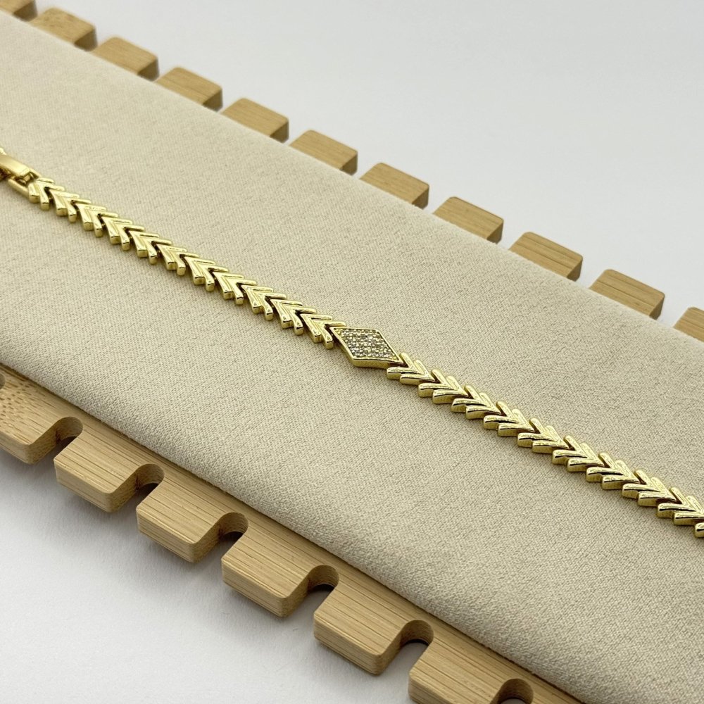 Bratara placata cu aur 18k
