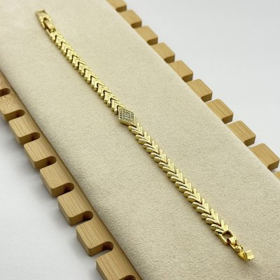 Bratara placata cu aur 18k