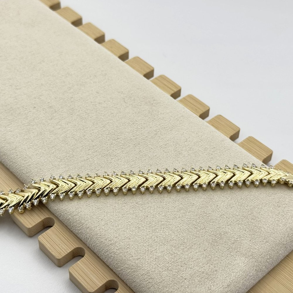 Bratara placata cu aur 18k