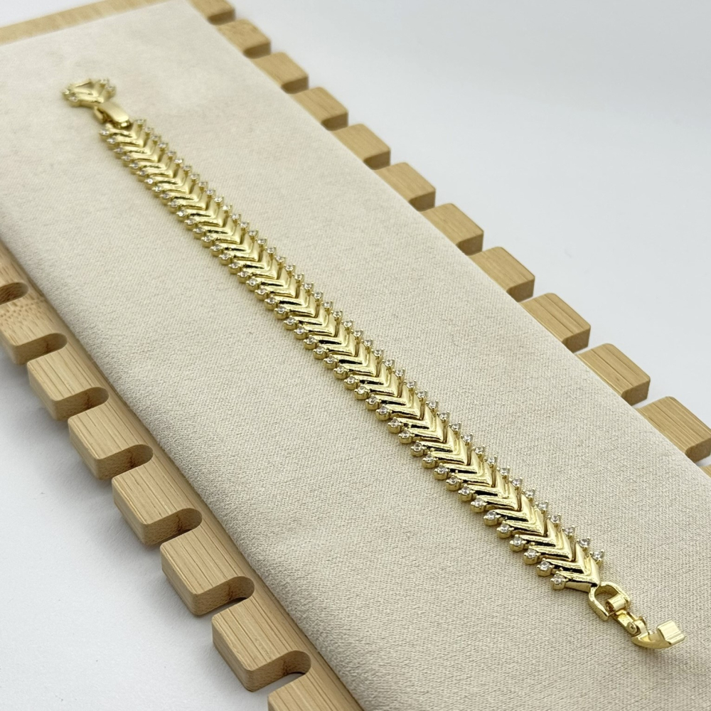 Bratara placata cu aur 18k