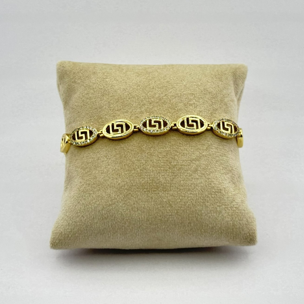 Bratara placata cu aur 18k eleganta Bratara placata cu aur 18k eleganta