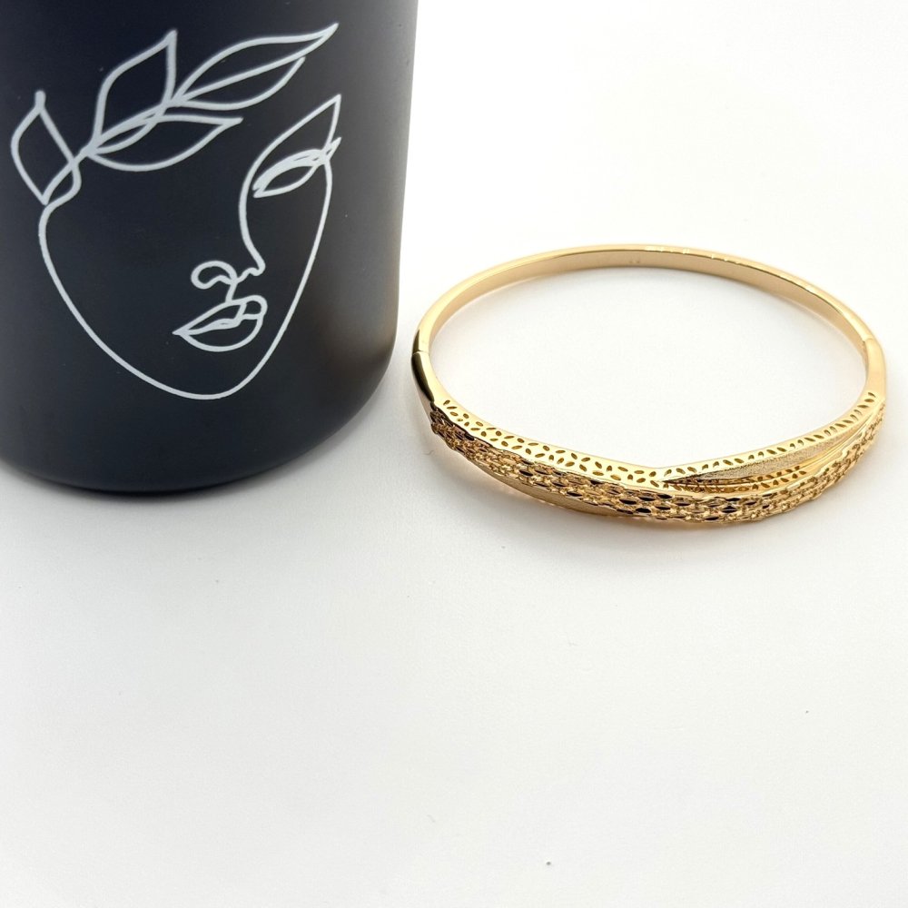 Bratara placata cu aur 18k fixa
