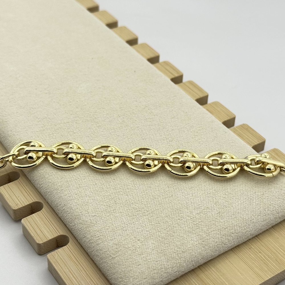 Bratara placata cu aur 18k unisex Bratara placata cu aur 18k unisex