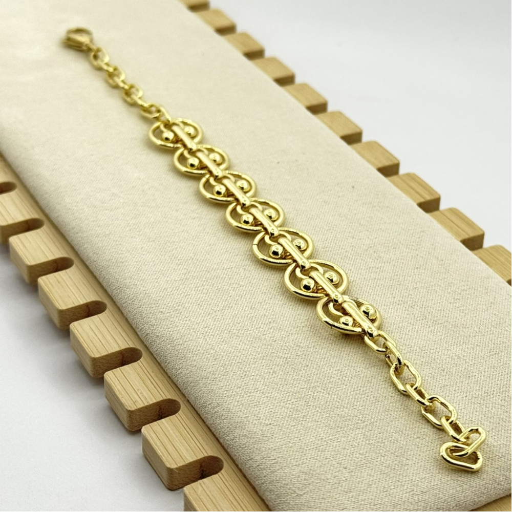 Bratara placata cu aur 18k unisex Bratara placata cu aur 18k unisex