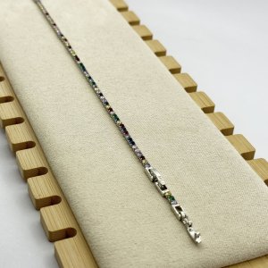Bratara rodiata cristale Zirconia colorate Bratara rodiata cristale Zirconia colorate