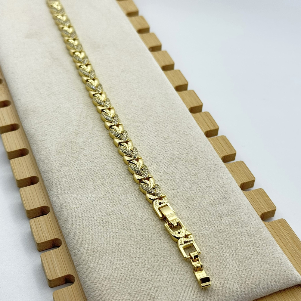 Bratara placata cu aur 18k