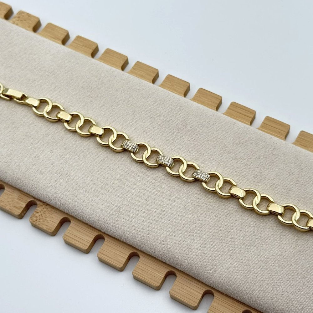 Bratara placata cu aur 18k