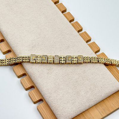 Bratara placata cu aur 18k