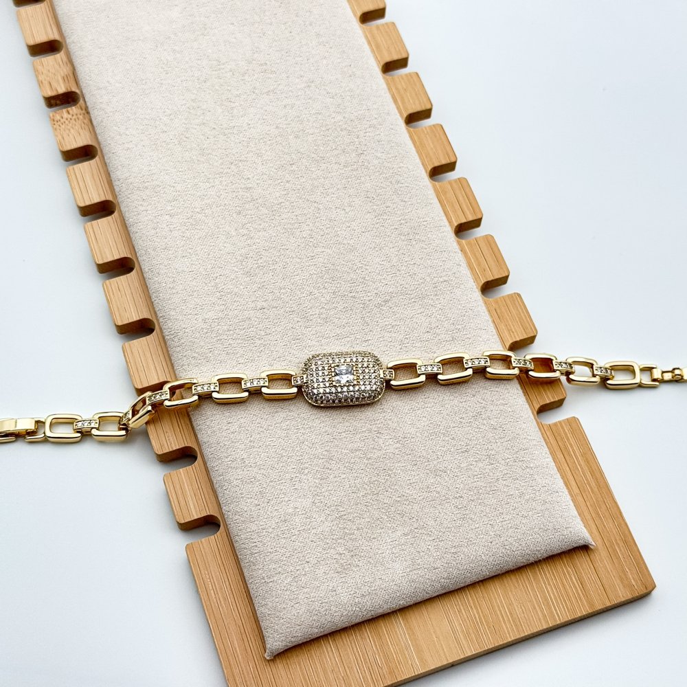 Bratara placata cu aur 18k