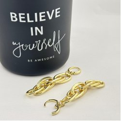 Cercei placati cu aur 18K – CRISSA