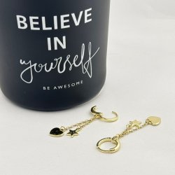 Cercei placati cu aur 18K – CRISSA