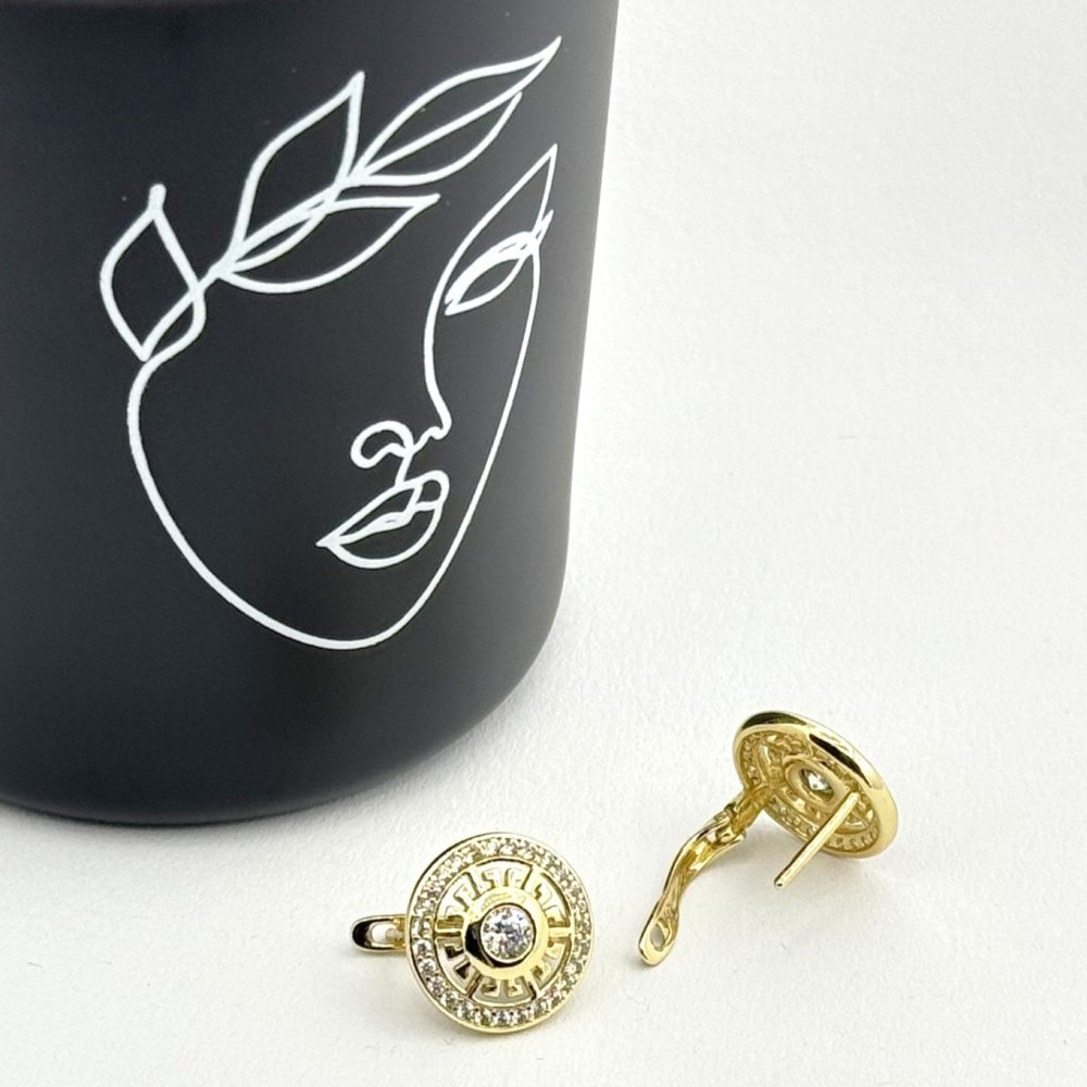 Cercei placati cu aur 18K – CRISSA