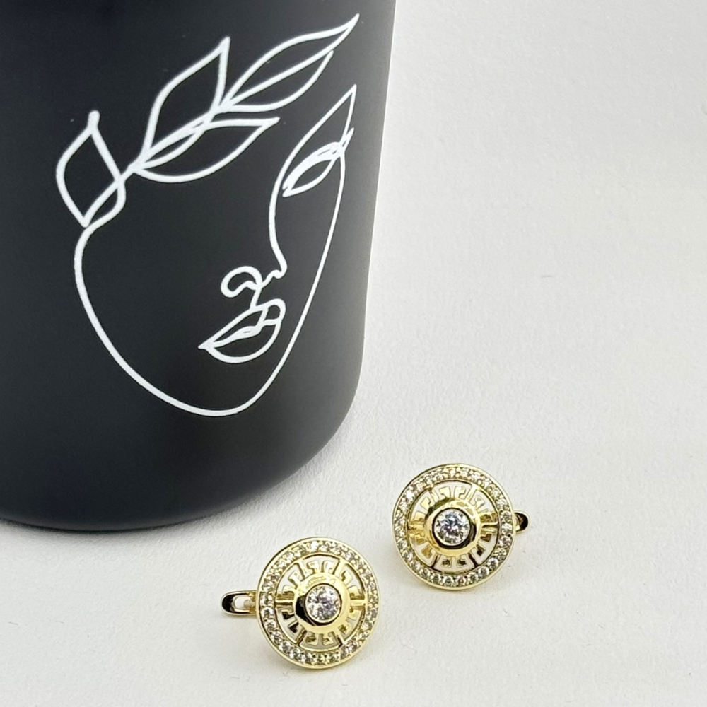 Cercei placati cu aur 18K – CRISSA