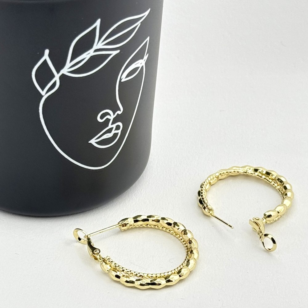 Cercei placati cu aur 18K – CRISSA