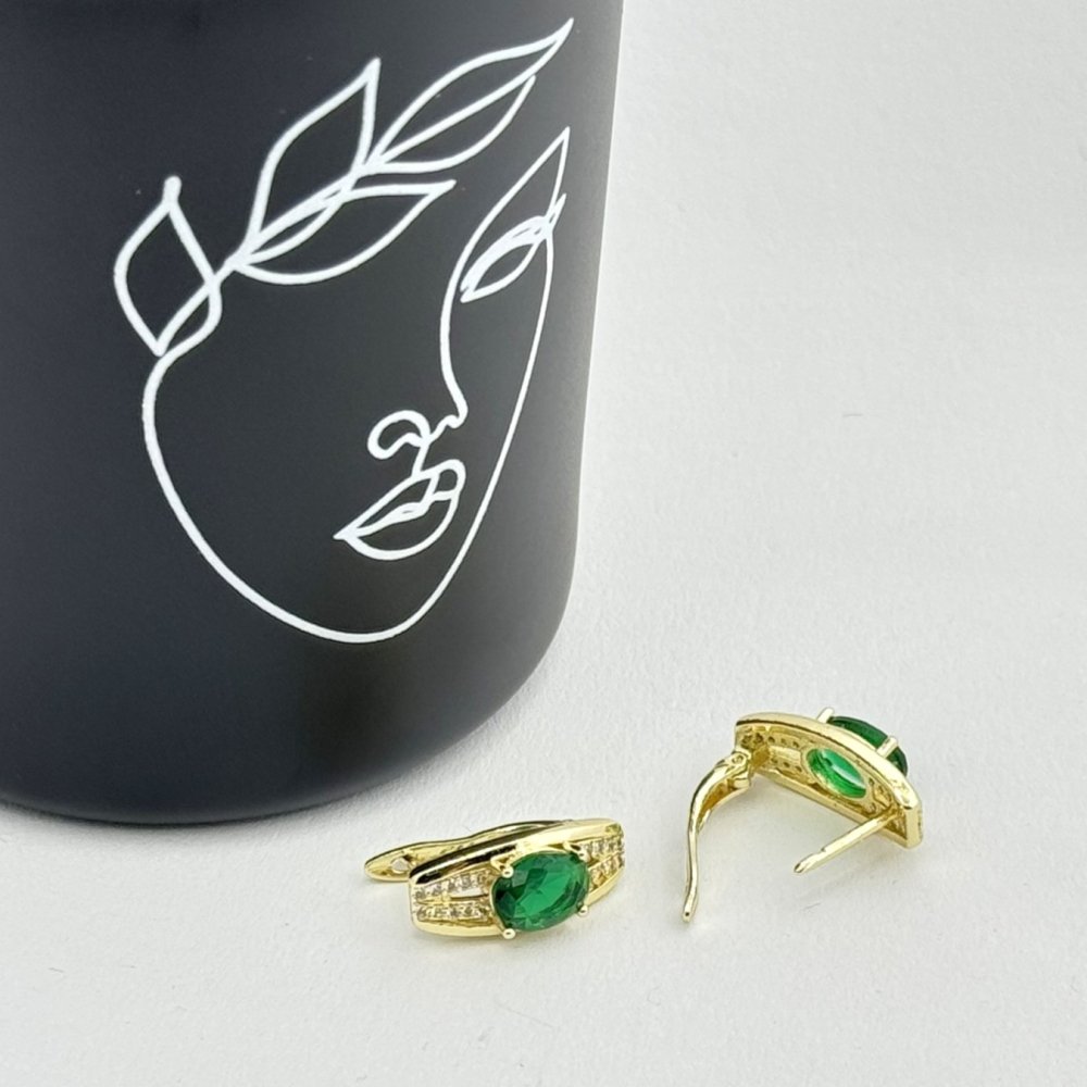 Cercei placati cu aur 18K – CRISSA