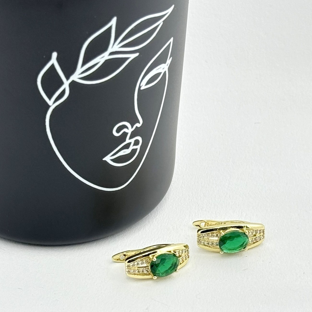 Cercei placati cu aur 18K – CRISSA