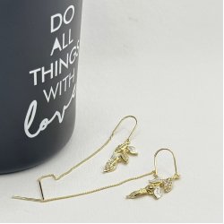 Cercei placati cu aur 18K – CRISSA Cercei placati cu aur 18K – CRISSA