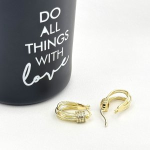 Cercei placati cu aur 18K – CRISSA