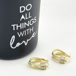 Cercei placati cu aur 18K – CRISSA