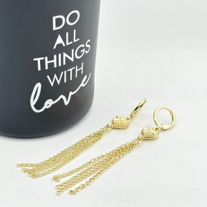 Cercei placati cu aur 18K – CRISSA Cercei placati cu aur 18K – CRISSA