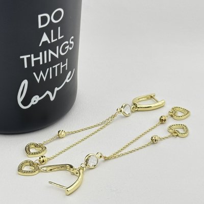 Cercei placati cu aur 18K – CRISSA