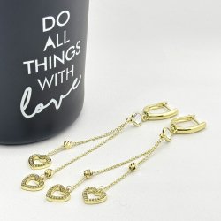 Cercei placati cu aur 18K – CRISSA