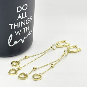 Cercei placati cu aur 18K – CRISSA Cercei placati cu aur 18K – CRISSA