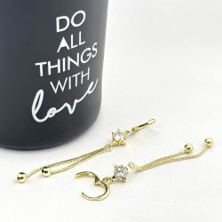 Cercei placati cu aur 18K – CRISSA Cercei placati cu aur 18K – CRISSA