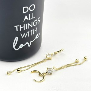 Cercei placati cu aur 18K – CRISSA Cercei placati cu aur 18K – CRISSA