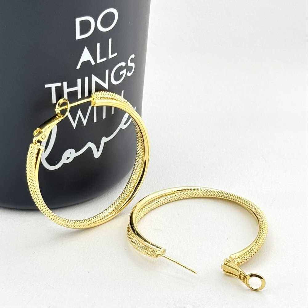 Cercei placati cu aur 18K – CRISSA Cercei placati cu aur 18K – CRISSA