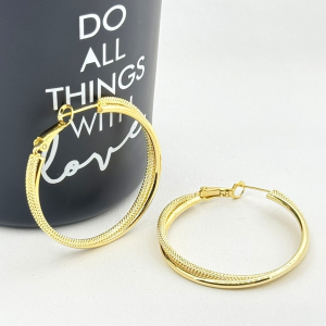 Cercei placati cu aur 18K – CRISSA Cercei placati cu aur 18K – CRISSA