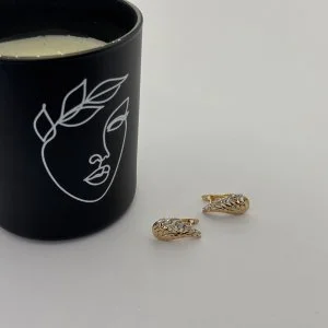 Cercei placati aur 18k aripi de inger