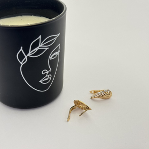 Cercei placati aur 18k aripi de inger