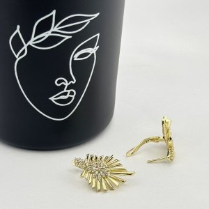 Cercei placati aur 18k casual Cercei placati aur 18k casual