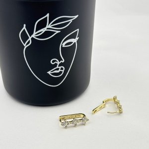 Cercei placati cu aur 18K – CRISSA