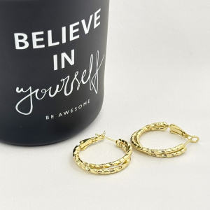 Cercei placati cu aur 18K – CRISSA