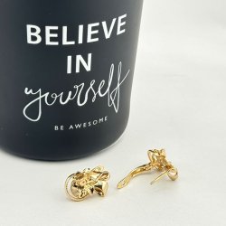 Cercei placati aur 18k 