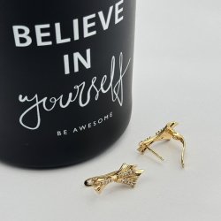 Cercei placati aur 18k