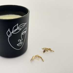 Cercei placati aur 18k 