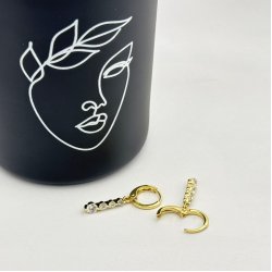 Cercei placati aur 18k